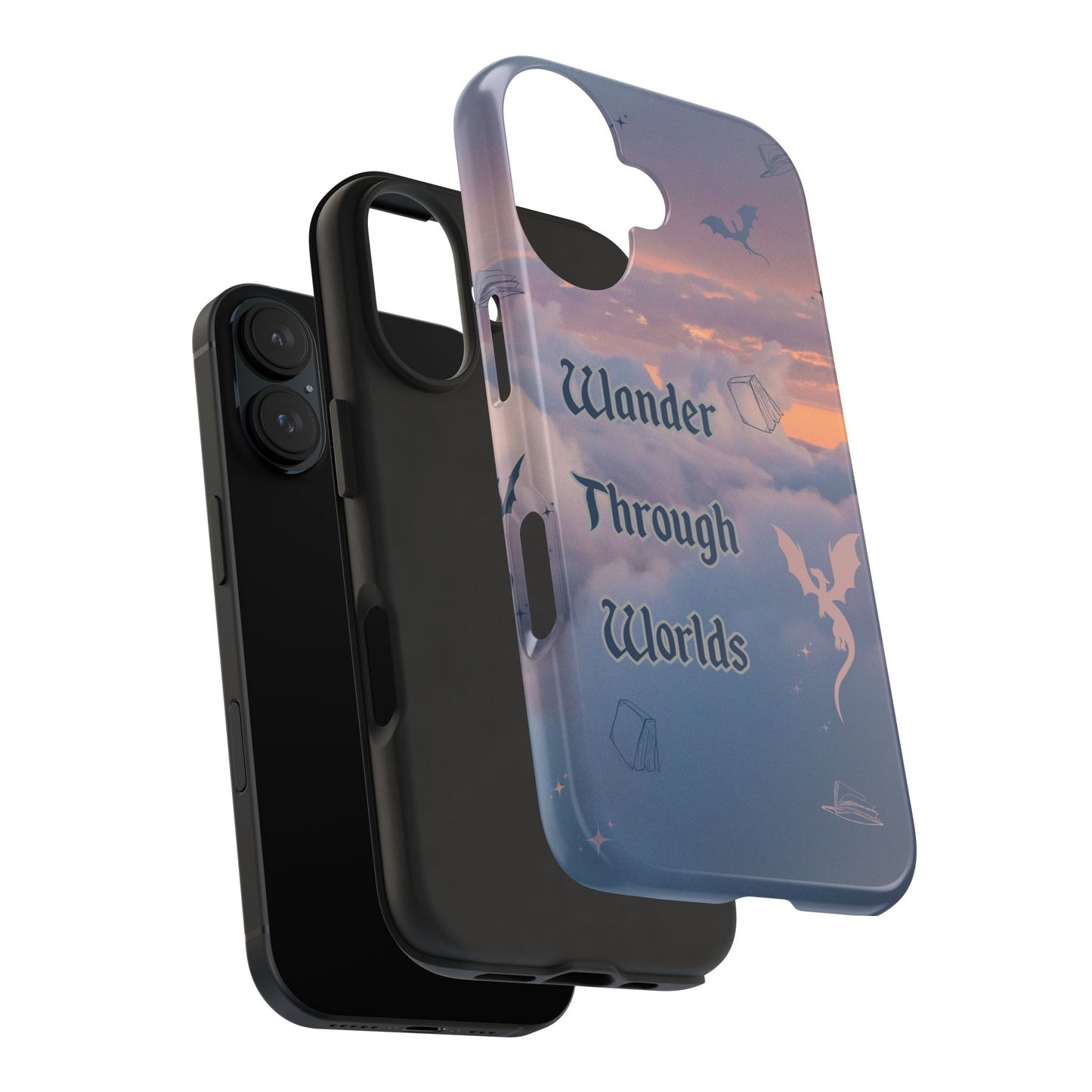 Wander Through Worlds Tough Phone Case | Fantasy Phone Cover, Adventure Gift, Book Lover Accessory, Unique Cellphone Case, Stylish [...]