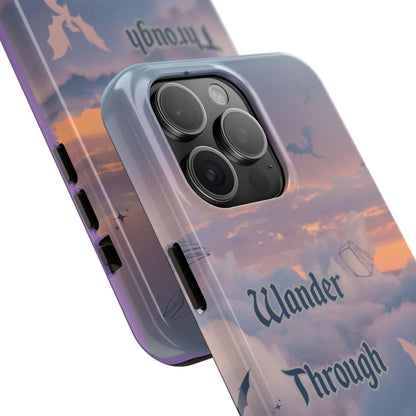 Wander Through Worlds Tough Phone Case | Fantasy Phone Cover, Adventure Gift, Book Lover Accessory, Unique Cellphone Case, Stylish [...]