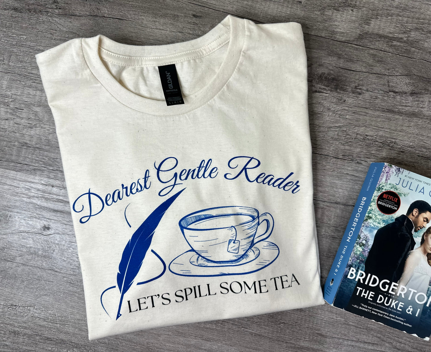 Dearest Gentle Reader shirt, spill the tea, bridgerton, Bridgerton Series, Colin Bridgerton, Penelope Featherington,