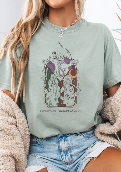 Licensed Sarah J Maas Comfort Colors Shirt / FMC/ lunathion/ Terrasen/ Velaris/ acotar/ Crescent city/ throne of glass