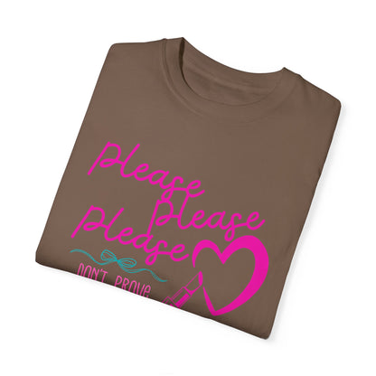 Please Please Please Unisex Garment-Dyed T-shirt for Music Lovers, Retro Tee, Vintage Shirt, Graphic Tshirt, Hipster Top
