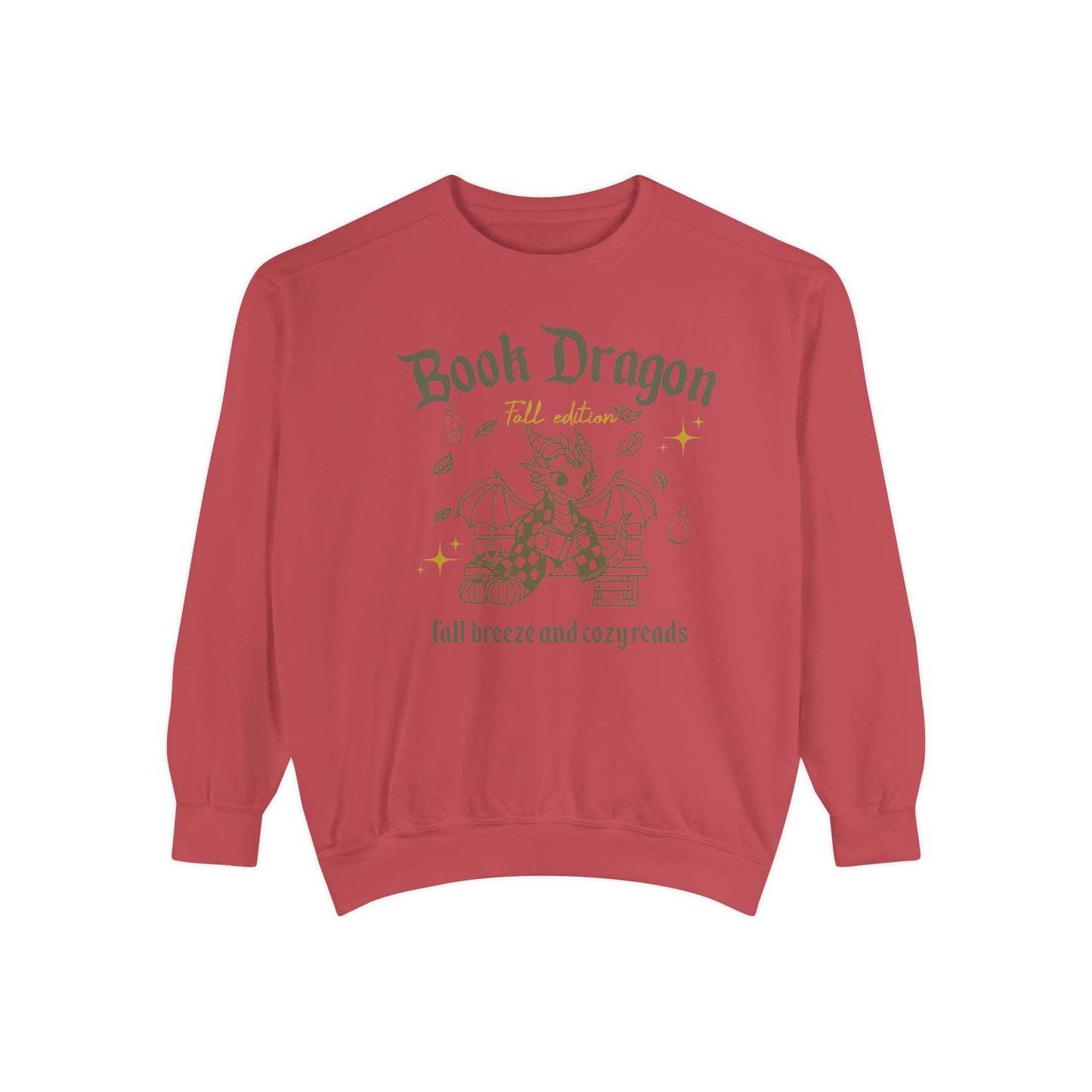 Book Dragon Sweatshirt, Book Lover Fall Bookish Apparel, Literary Gift, Cozy Reading Jumper, Librarian Present