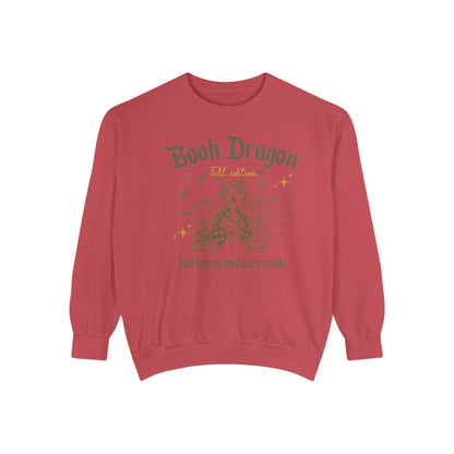 Book Dragon Sweatshirt, Book Lover Fall Bookish Apparel, Literary Gift, Cozy Reading Jumper, Librarian Present