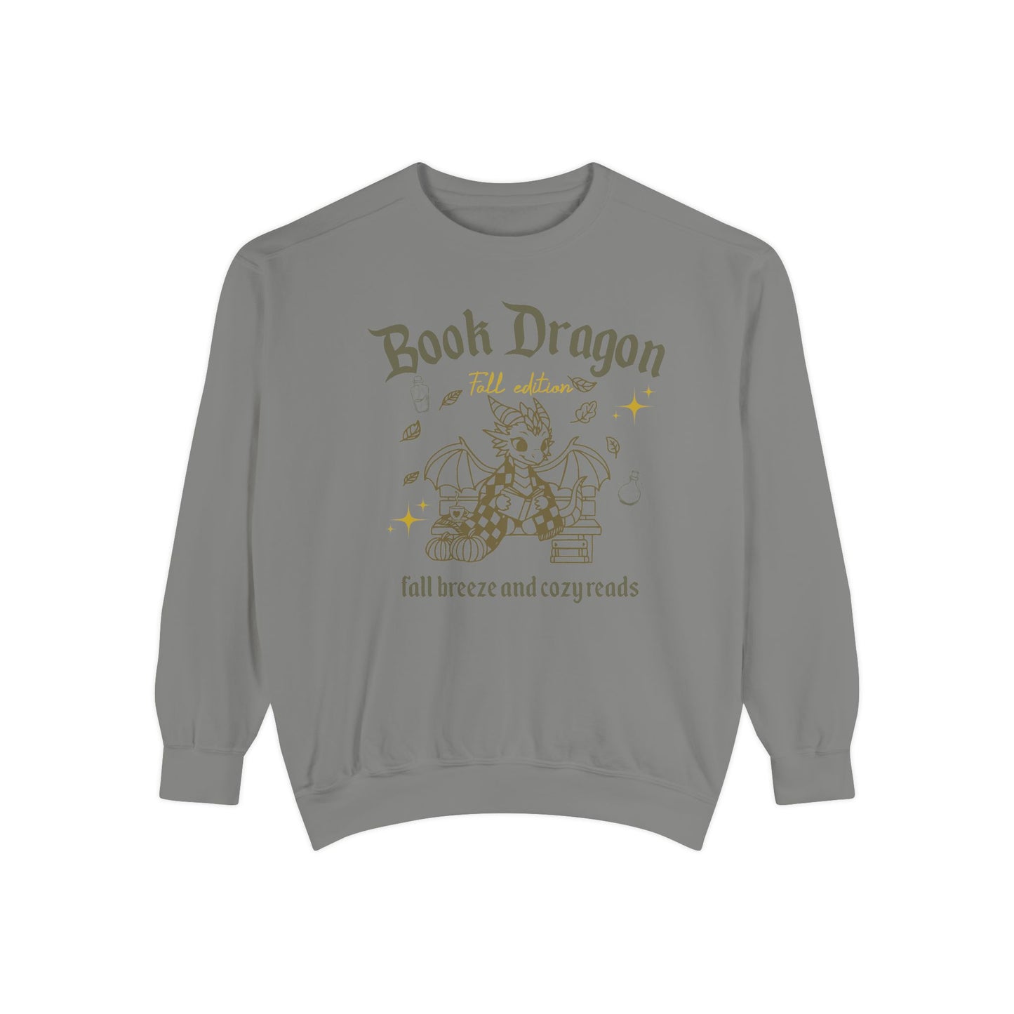 Book Dragon Sweatshirt, Book Lover Fall Bookish Apparel, Literary Gift, Cozy Reading Jumper, Librarian Present