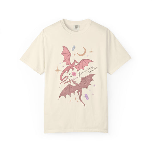 Pink Bat Illustration T-shirt | Crescent Moon, Crystals, Gothic Cute
