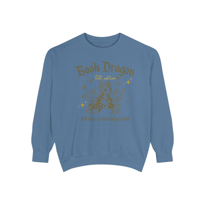 Book Dragon Sweatshirt, Book Lover Fall Bookish Apparel, Literary Gift, Cozy Reading Jumper, Librarian Present