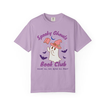 Spooky Ghouls Book Club T-shirt, Halloween Apparel, Ghost Lover Gift, Cozy Reading Tee, Fall Party Wear, Unisex Halloween Shirt