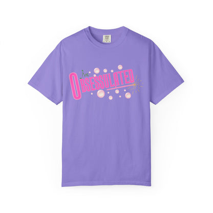 I'm Obsessulated T-shirt | Retro Pink Typography, Bubbles Design