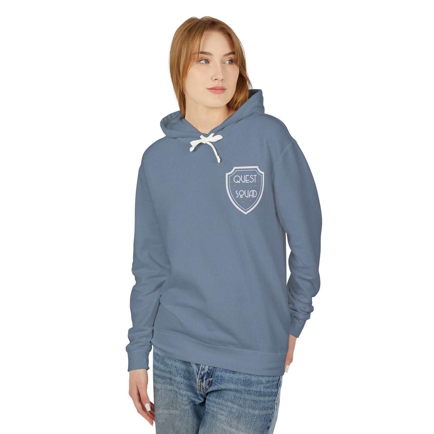 Quest Squad Comfort Colors Lightweight Hoodie - Dragon Book lover Quest Lovers, Festival Wear, Gift for Friends, D&D Sessions