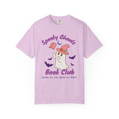 Spooky Ghouls Book Club T-shirt, Halloween Apparel, Ghost Lover Gift, Cozy Reading Tee, Fall Party Wear, Unisex Halloween Shirt