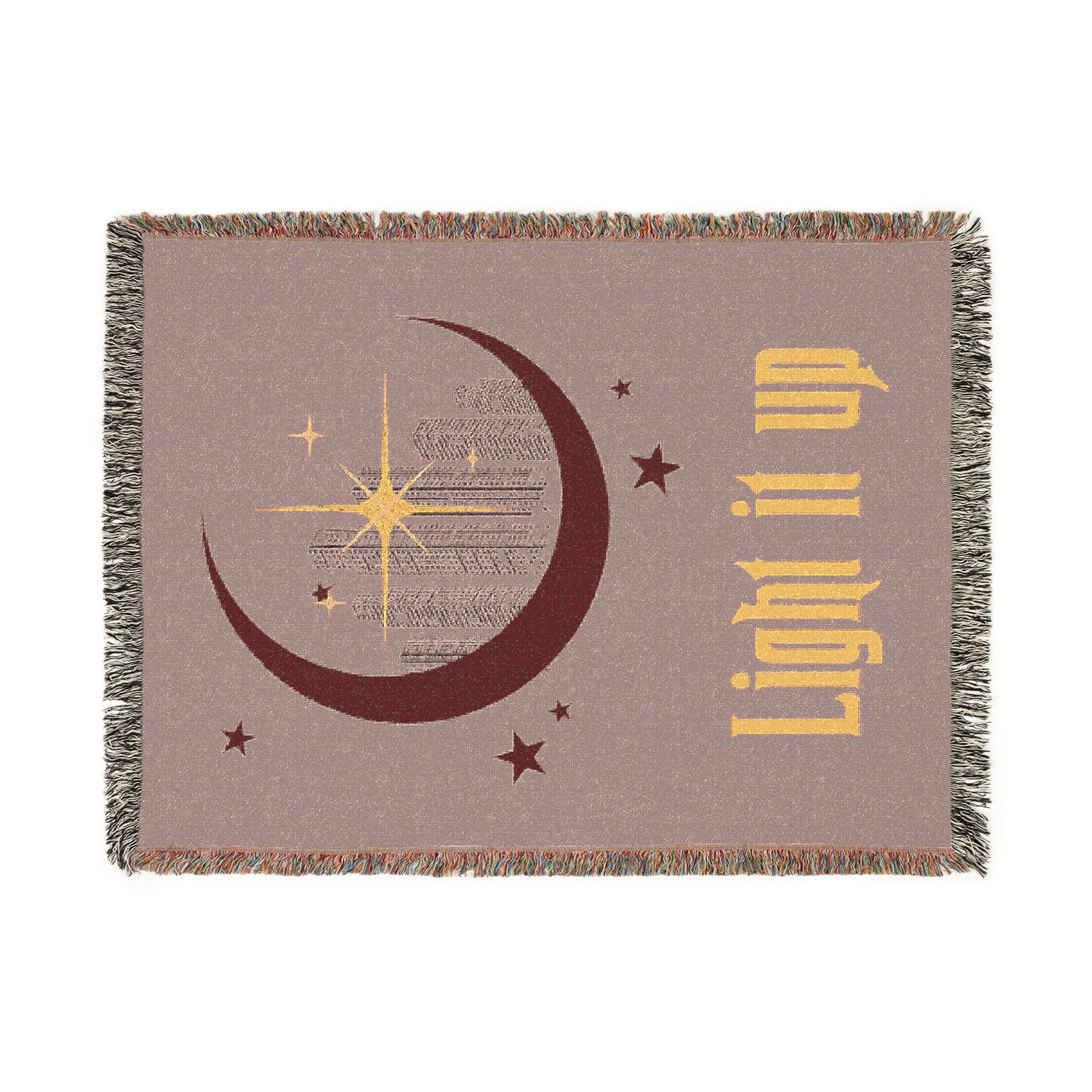 Licensed Light it up Woven Blanket/ crescent city/ Sarah j Maas / Bryce quintan