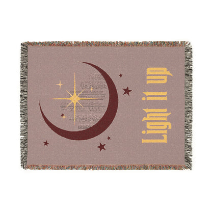 Licensed Light it up Woven Blanket/ crescent city/ Sarah j Maas / Bryce quintan
