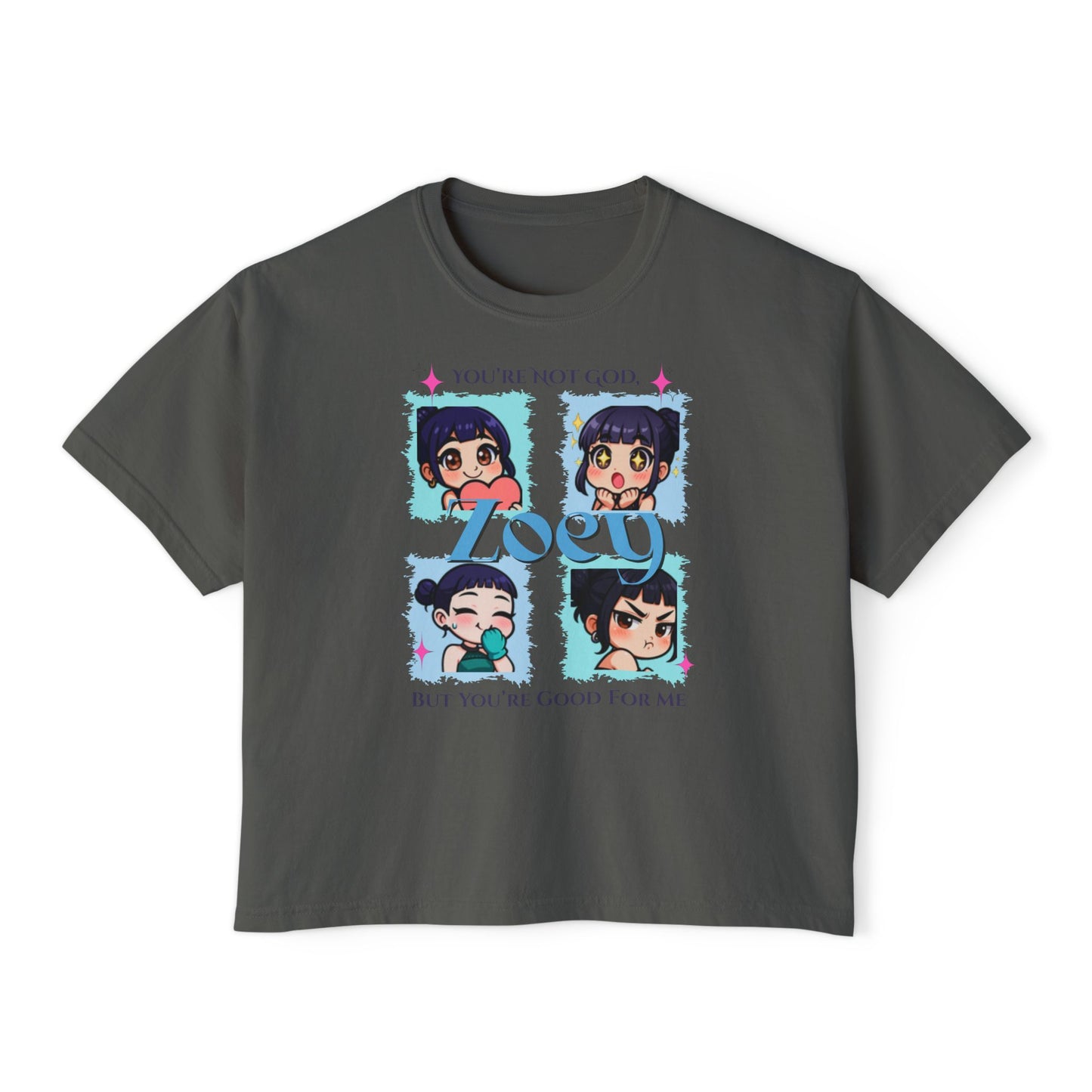Kpop demon hunters Zoey comfort color boxy tee