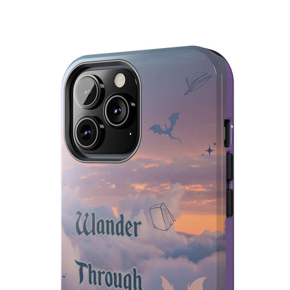 Wander Through Worlds Tough Phone Case | Fantasy Phone Cover, Adventure Gift, Book Lover Accessory, Unique Cellphone Case, Stylish [...]