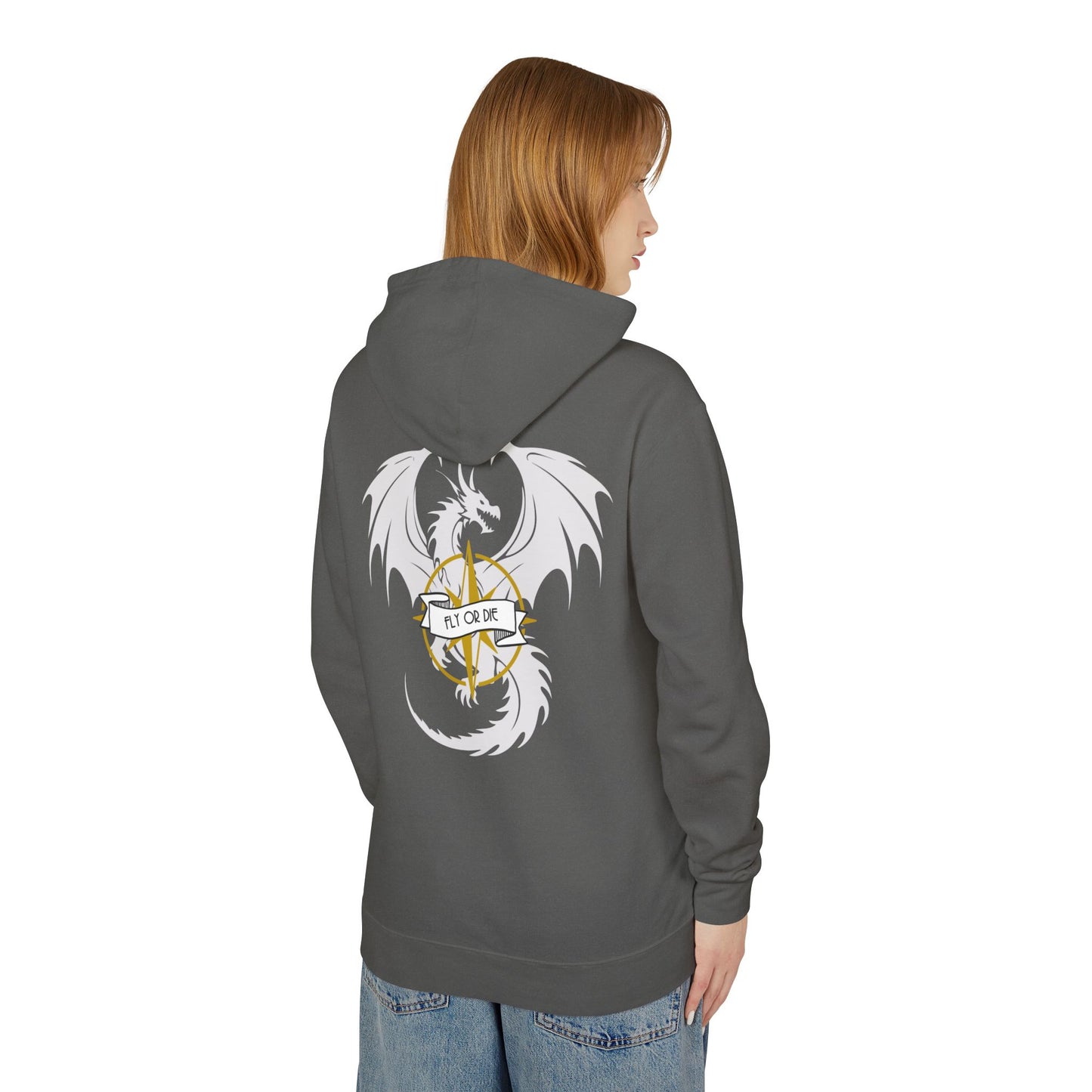 Quest Squad Comfort Colors Lightweight Hoodie - Dragon Book lover Quest Lovers, Festival Wear, Gift for Friends, D&D Sessions