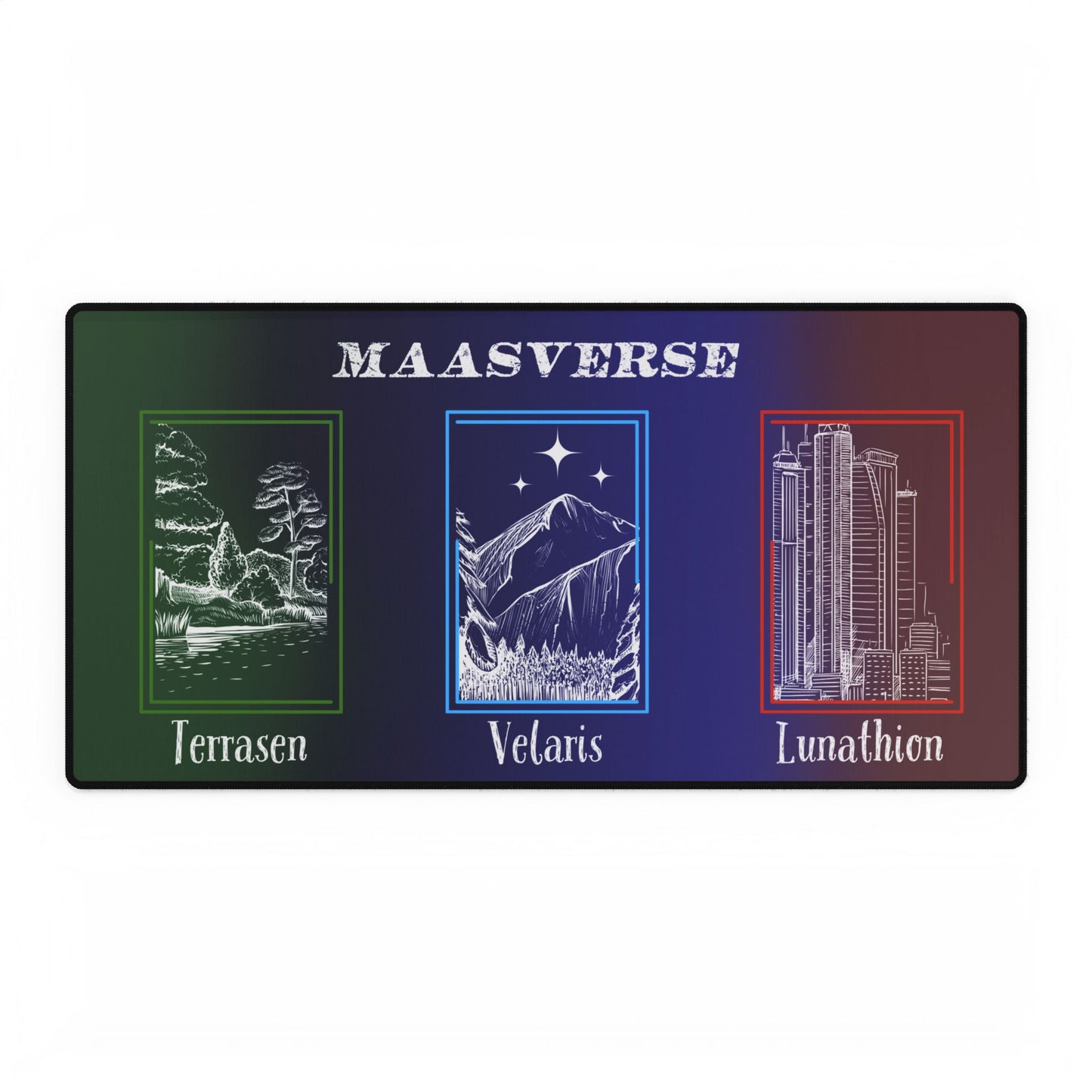 Licensed Maasverse Desk Mats/ Terrasen/ Velaris/ Lunathion/ Rattle the stars / Light it up / To the stars who listen