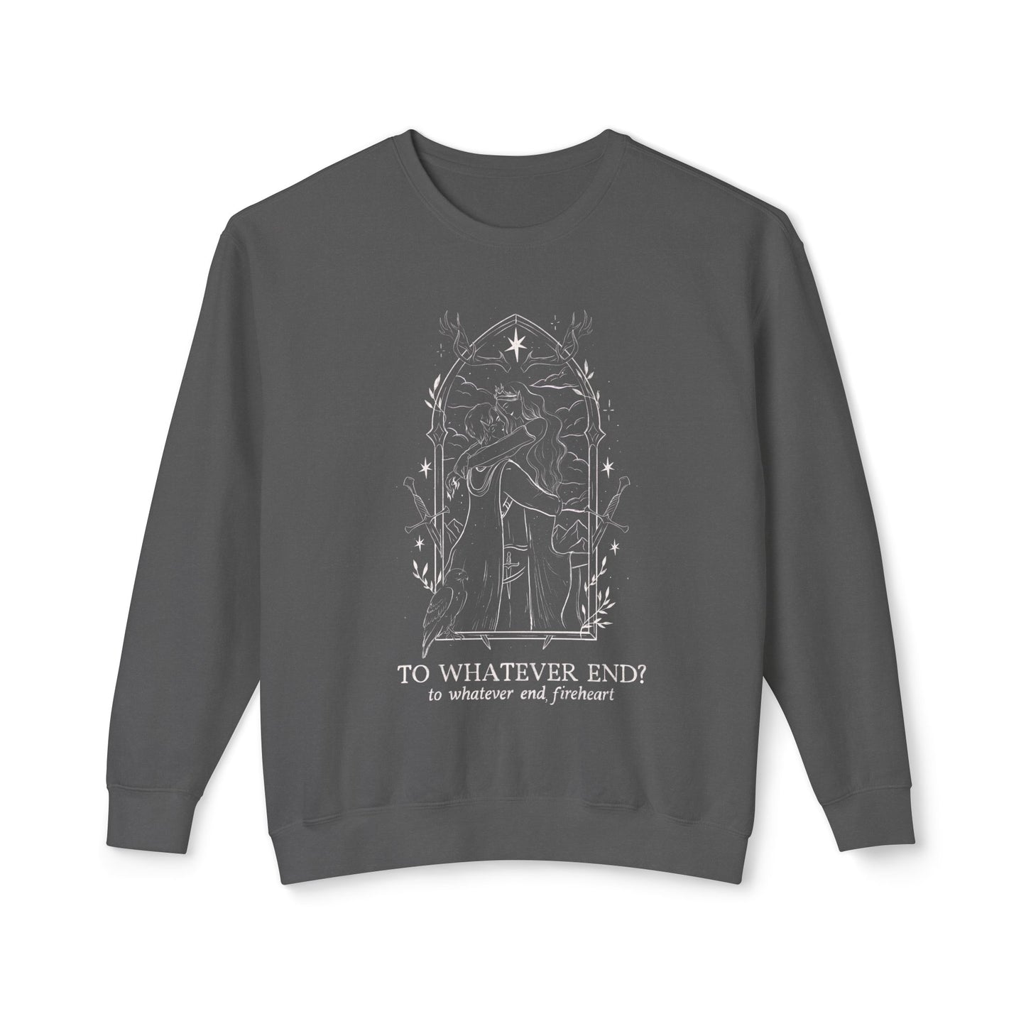 Licensed Throne of Glass comfort Colors shirt/ to whatever end/ Aelin Galanthynius/ Terrasen/ Sarah j Maas/ Fireheart/ rattle the stars