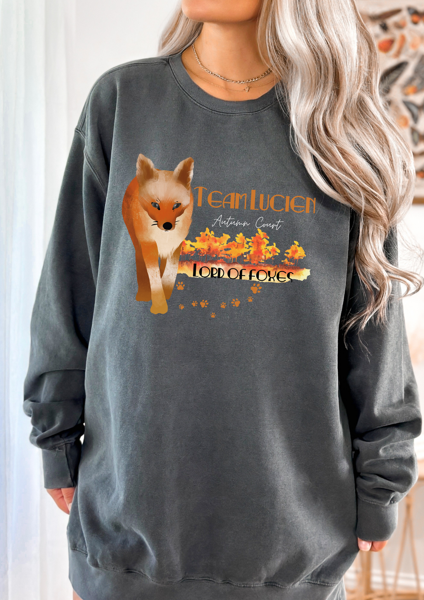 Licensed Lucien sweatshirts/ acotar sweatshirt/ autumn court