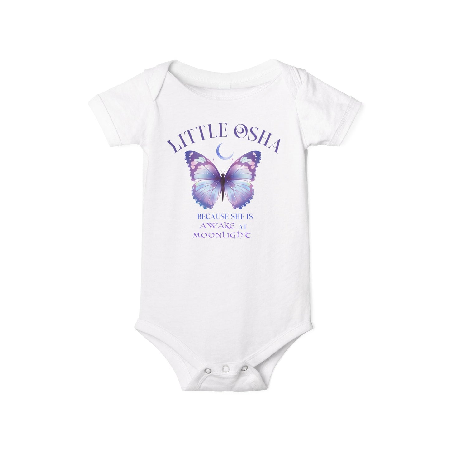 Little Osha Butterfly Infant Onesie Cute Baby Bodysuit for Baby Girls, Newborn Gift, Baby Shower Outfit, Little Osha Design, Milestone