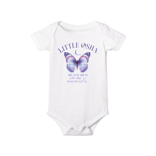 Little Osha Butterfly Infant Onesie Cute Baby Bodysuit for Baby Girls, Newborn Gift, Baby Shower Outfit, Little Osha Design, Milestone