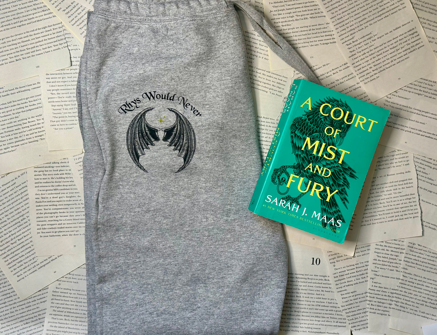 Licensed Rhysand Jogger|  Rhys Would Never | A Court of thorns and roses | High Lord | The Night Court | VELARIS | Sarah J Maas Merch| Rhys