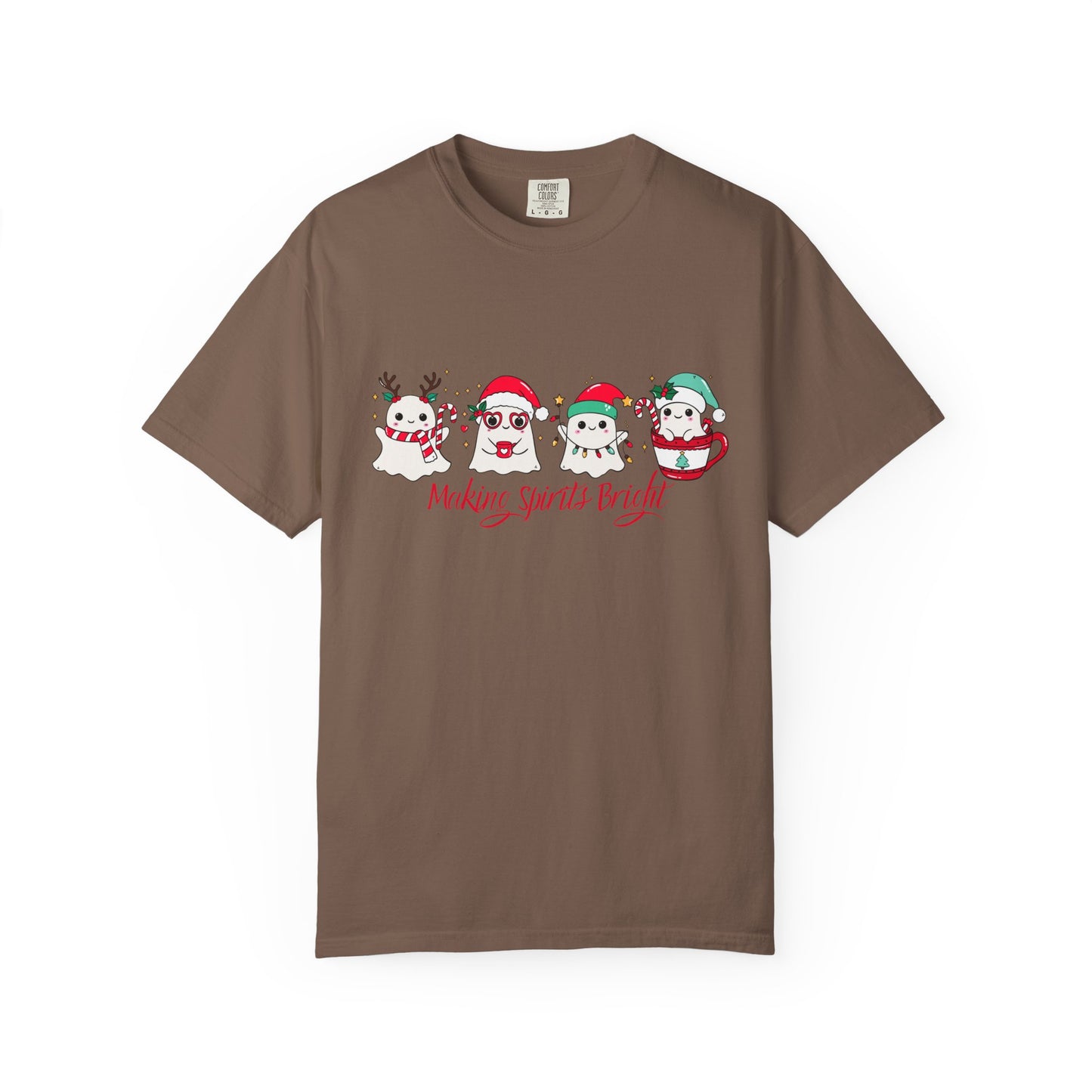 Making Spirits Bright Christmas Characters T-Shirt | Santa Reindeer Snowman Penguin Tee