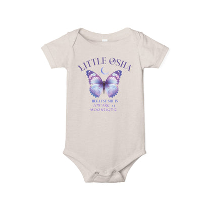 Little Osha Butterfly Infant Onesie Cute Baby Bodysuit for Baby Girls, Newborn Gift, Baby Shower Outfit, Little Osha Design, Milestone