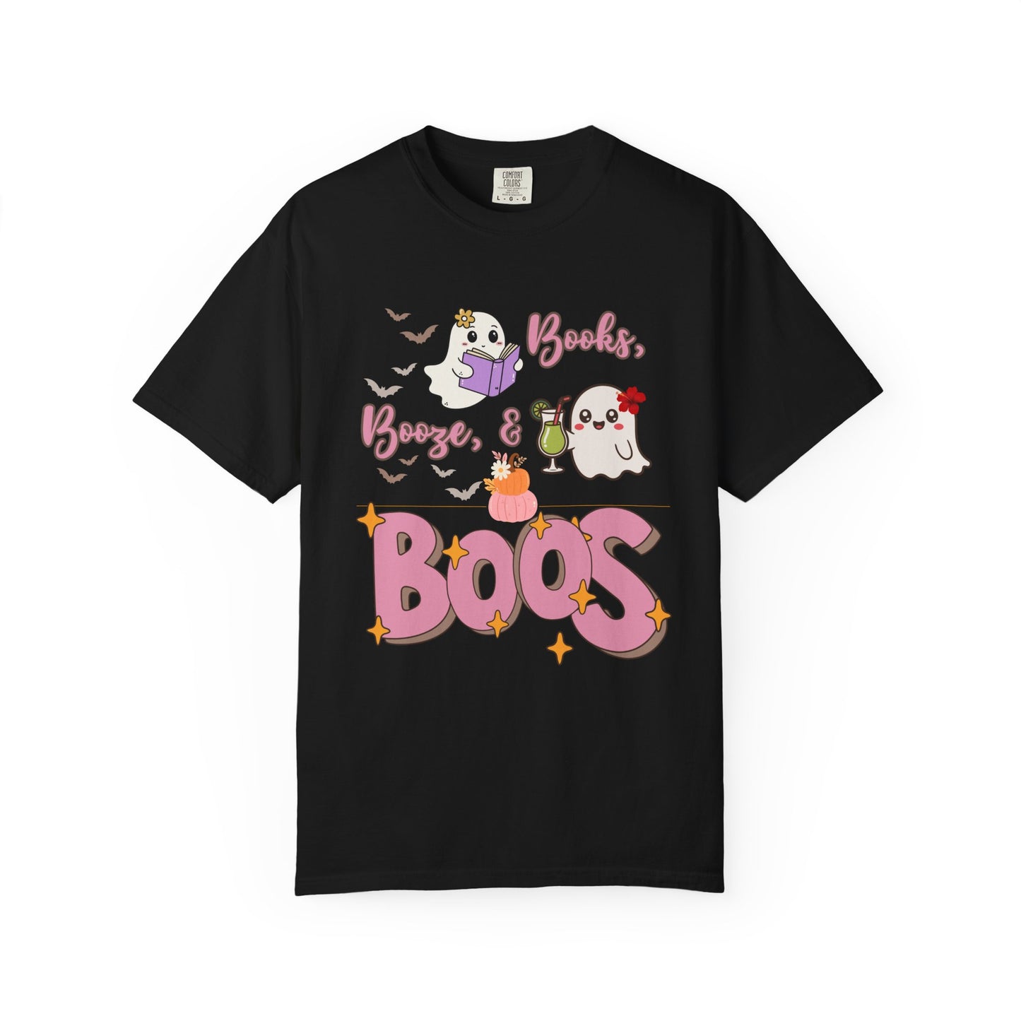 Ghostly Vibes Unisex T-Shirt - Perfect for Halloween Celebrations, Book Lovers, Cozy Nights, Casual Wear, and Festivals!