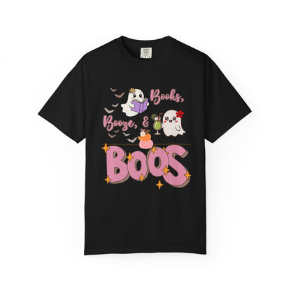 Ghostly Vibes Unisex T-Shirt - Perfect for Halloween Celebrations, Book Lovers, Cozy Nights, Casual Wear, and Festivals!