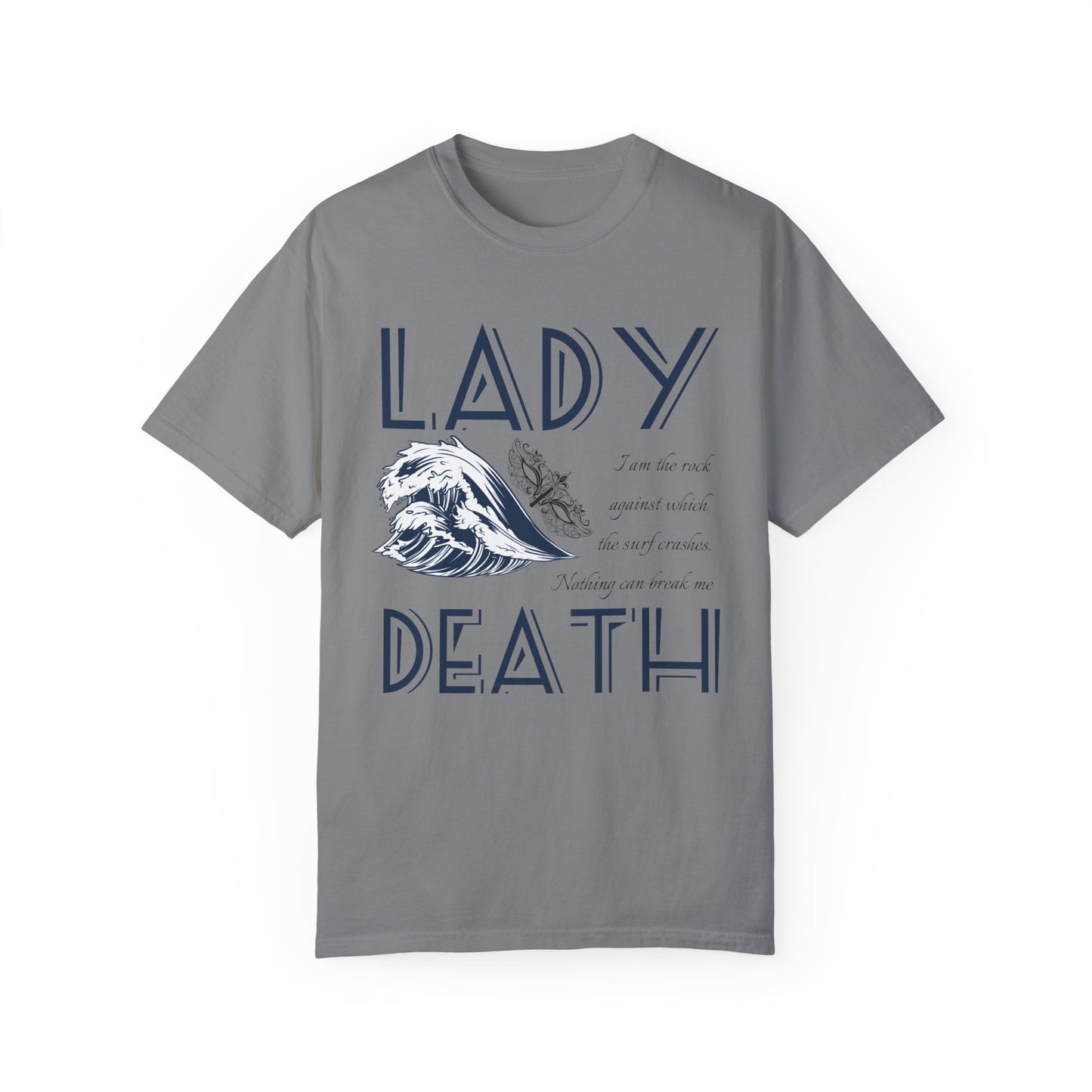Licensed Lady Death comfort colors shirt/ Nesta Archeron/ Nothing can break me/ acotar shirt/ when you erupt girl/ house of wind/ velaris/ SJM