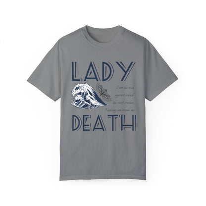Licensed Lady Death comfort colors shirt/ Nesta Archeron/ Nothing can break me/ acotar shirt/ when you erupt girl/ house of wind/ velaris/ SJM