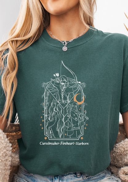 Licensed Sarah J Maas Comfort Colors Shirt / FMC/ lunathion/ Terrasen/ Velaris/ acotar/ Crescent city/ throne of glass