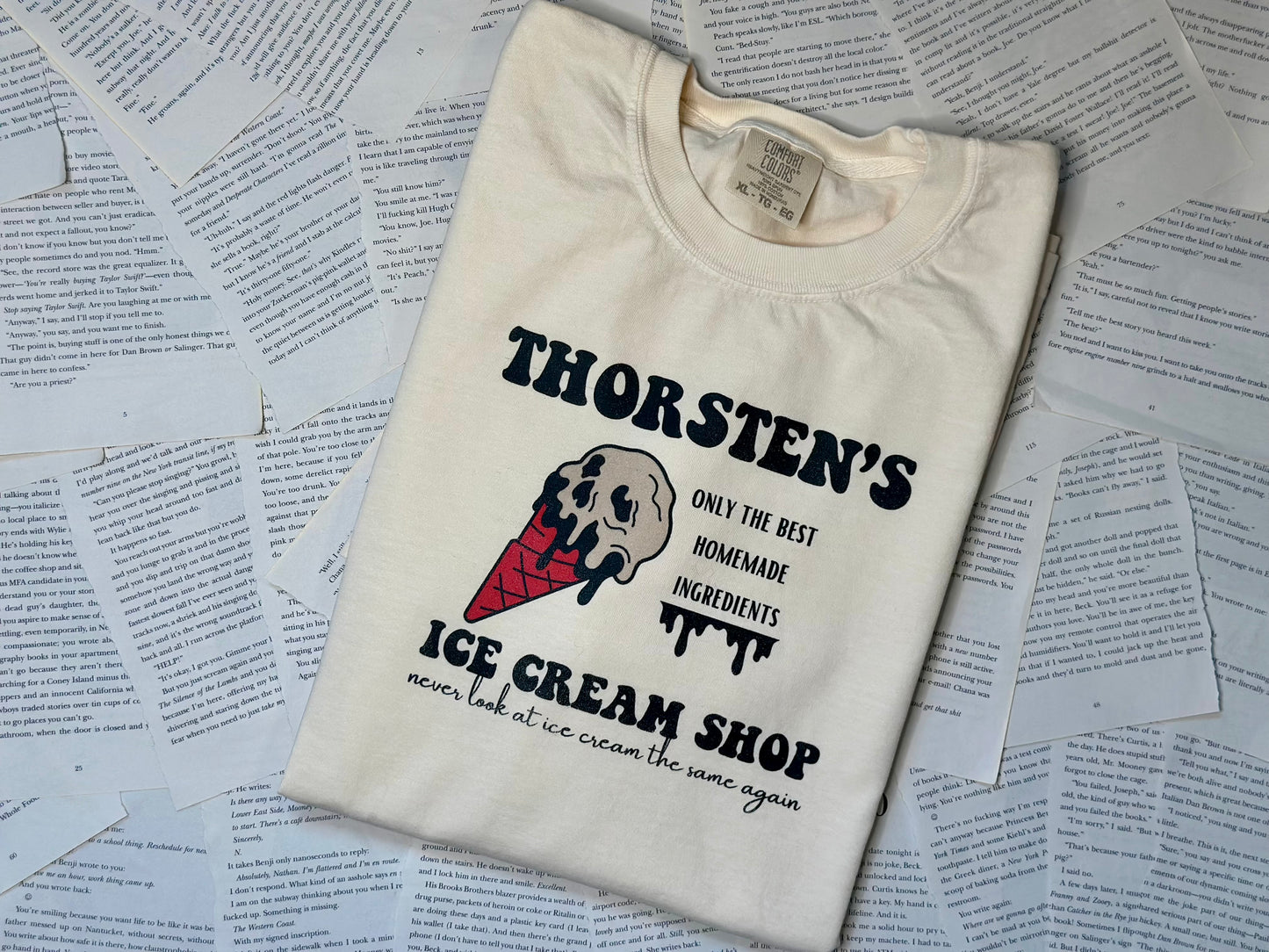 Licensed Butcher & Blackbird Comfort Colors Shirt / Goddess of Chaos / Brynne Weaver/ thorsten’s ice cream/ Sloane Sutherland/ dark romance