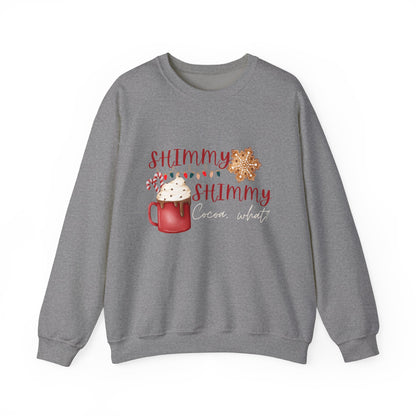 Hot cocoa Sweatshirt/ Funny holiday shirt/ Shimmy Shimmy cocoa what/ Christmas sweatshirt/ Funny hot cocoa sweatshirt