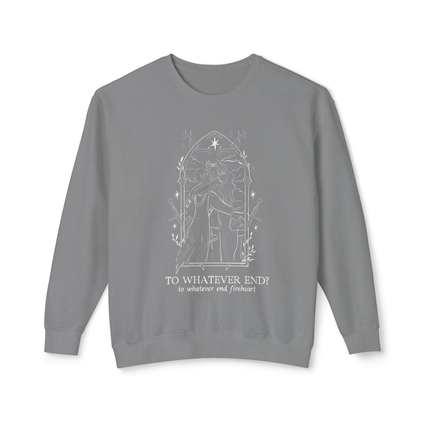 Licensed Throne of Glass comfort Colors shirt/ to whatever end/ Aelin Galanthynius/ Terrasen/ Sarah j Maas/ Fireheart/ rattle the stars