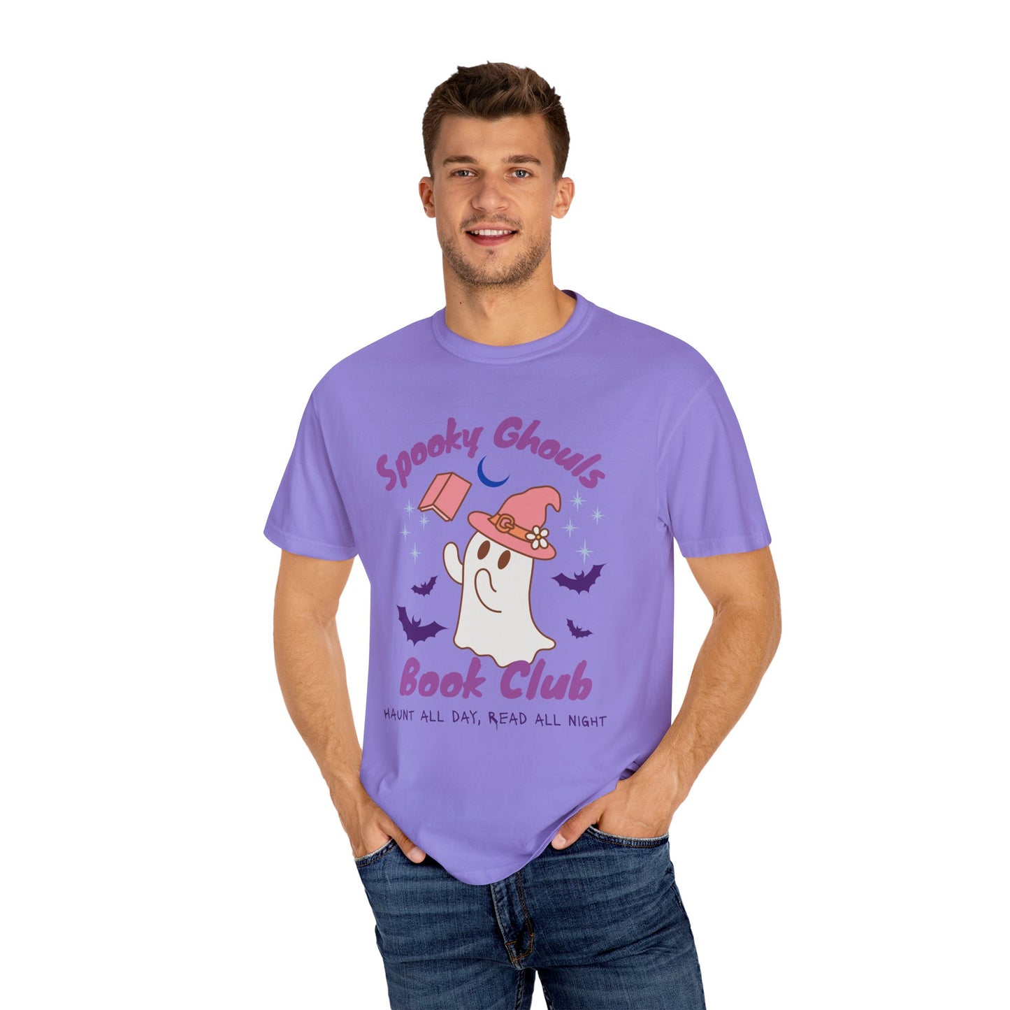 Spooky Ghouls Book Club T-shirt, Halloween Apparel, Ghost Lover Gift, Cozy Reading Tee, Fall Party Wear, Unisex Halloween Shirt