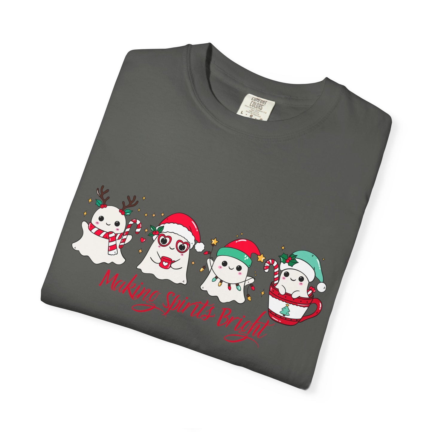 Making Spirits Bright Christmas Characters T-Shirt | Santa Reindeer Snowman Penguin Tee