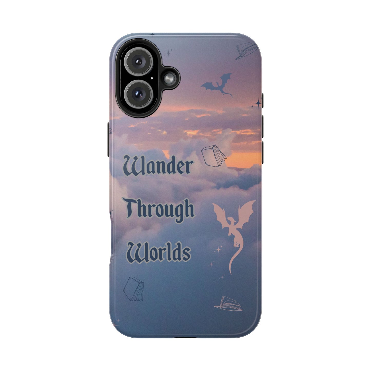 Wander Through Worlds Tough Phone Case | Fantasy Phone Cover, Adventure Gift, Book Lover Accessory, Unique Cellphone Case, Stylish [...]