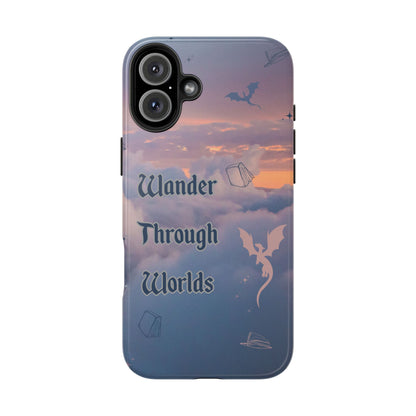 Wander Through Worlds Tough Phone Case | Fantasy Phone Cover, Adventure Gift, Book Lover Accessory, Unique Cellphone Case, Stylish [...]