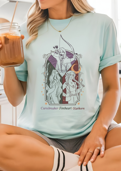 Licensed Sarah J Maas Comfort Colors Shirt / FMC/ lunathion/ Terrasen/ Velaris/ acotar/ Crescent city/ throne of glass