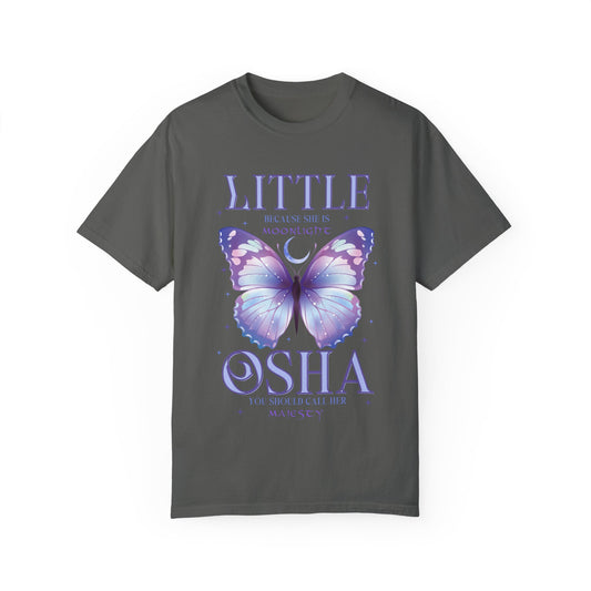 Little Osha Comfort Colors Shirt, Butterfly Moon T-Shirt, Cute Butterfly Tee, Summer Style, Butterfly Lovers Apparel, Magical Graphic Shirt
