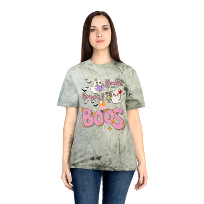 Colorful Ghost T-Shirt for Halloween | Unisex Tee, Fun Halloween Shirt, Boo Crew Apparel, Spooky Season Fashion, Gift for Ghost Lovers
