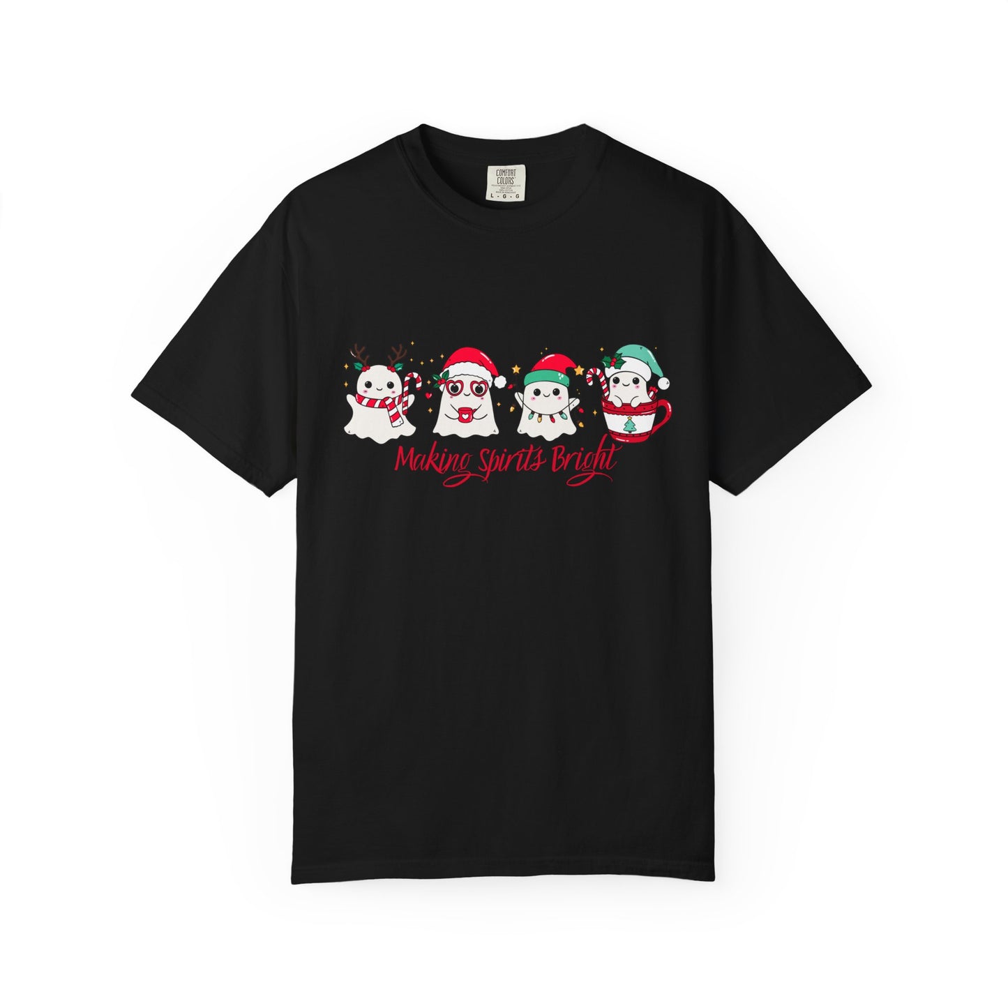 Making Spirits Bright Christmas Characters T-Shirt | Santa Reindeer Snowman Penguin Tee