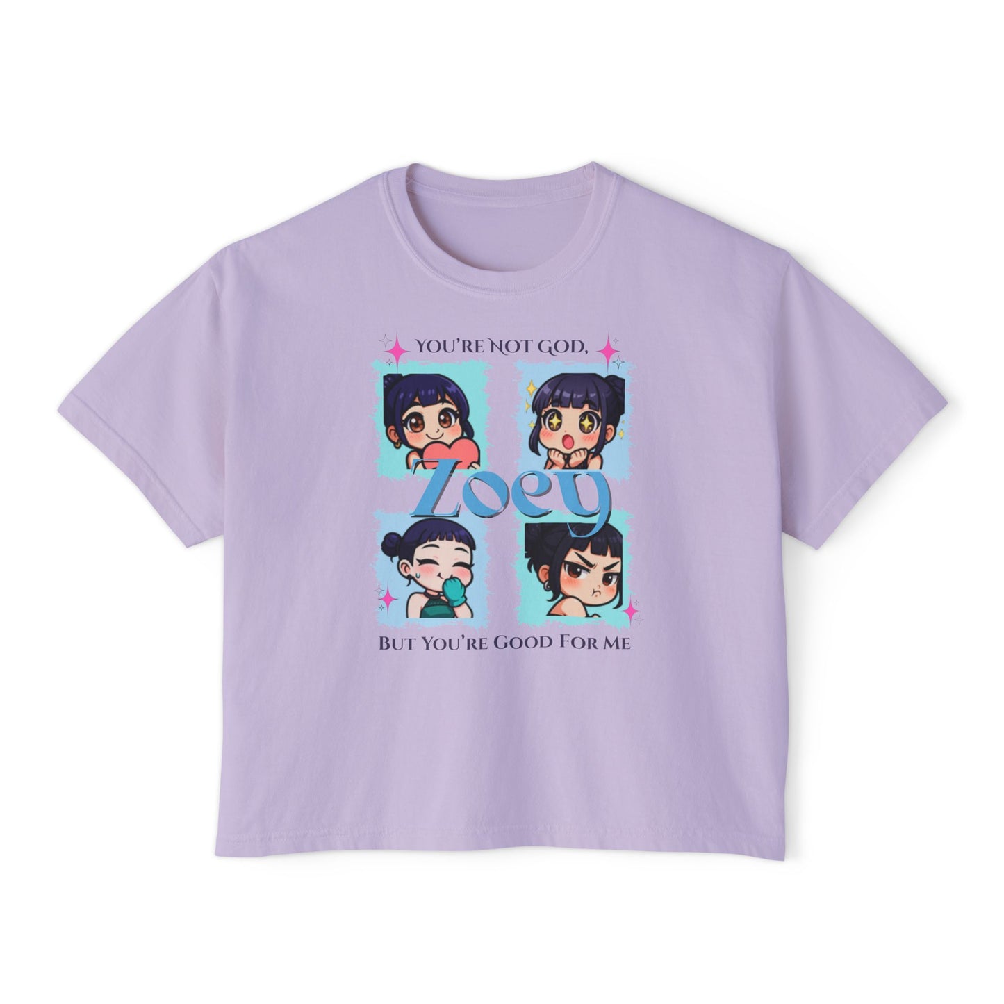Kpop demon hunters Zoey comfort color boxy tee