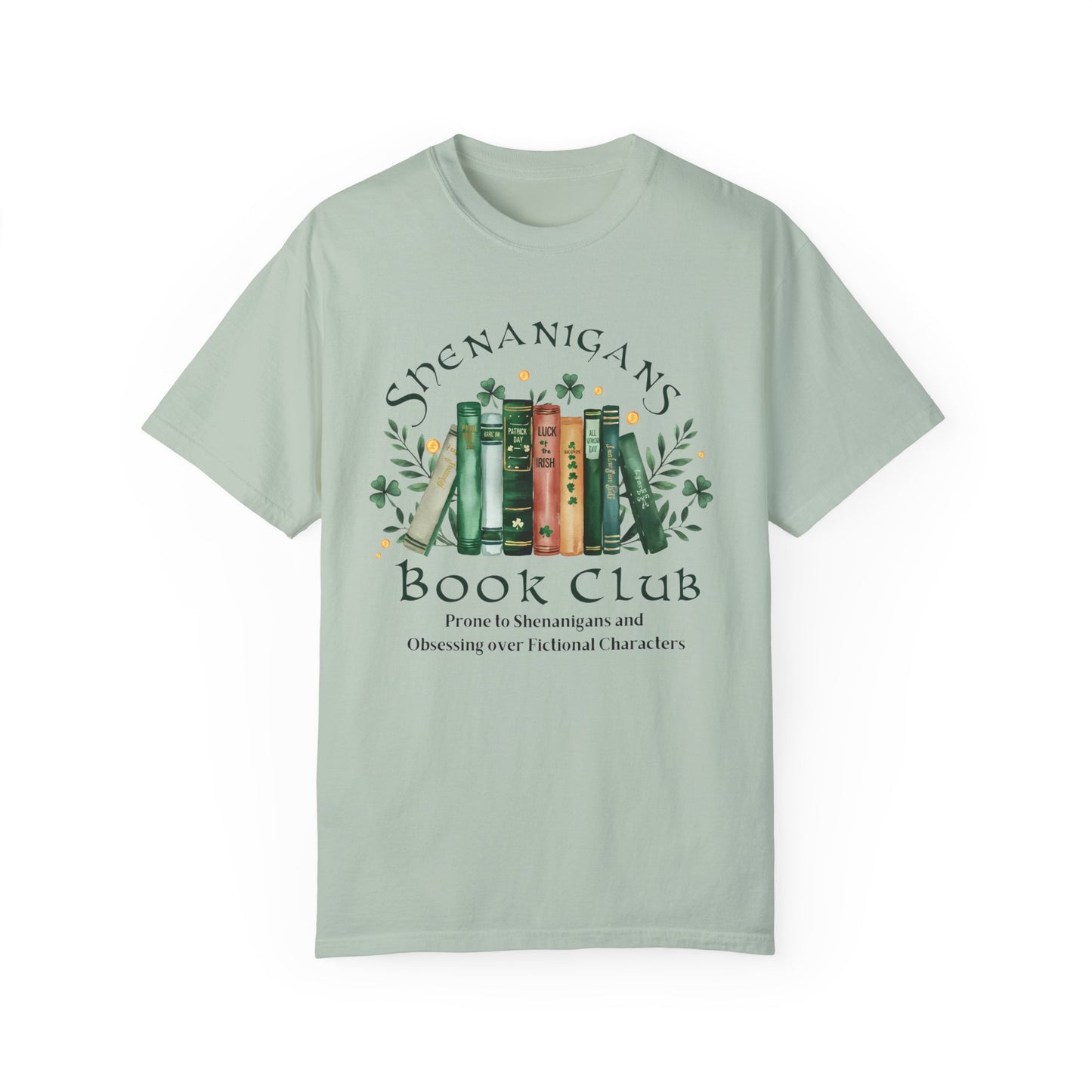 Shenanigans Book Club T-Shirt, St Patricks day shirt, Cozy Reading Shirt, Gift for Book Lovers, Literary Humor Tee, Book Club Merchandise