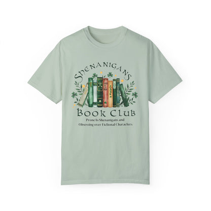 Shenanigans Book Club T-Shirt, St Patricks day shirt, Cozy Reading Shirt, Gift for Book Lovers, Literary Humor Tee, Book Club Merchandise