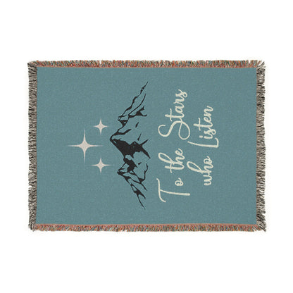 Licensed Acotar Cozy Woven Blanket for Stargazers, Perfect for Home Décor, Gifts, Camping, Cozy Nights, and Celestial Lovers, velaris, Sarah j Maas