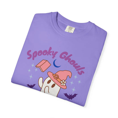 Spooky Ghouls Book Club T-shirt, Halloween Apparel, Ghost Lover Gift, Cozy Reading Tee, Fall Party Wear, Unisex Halloween Shirt
