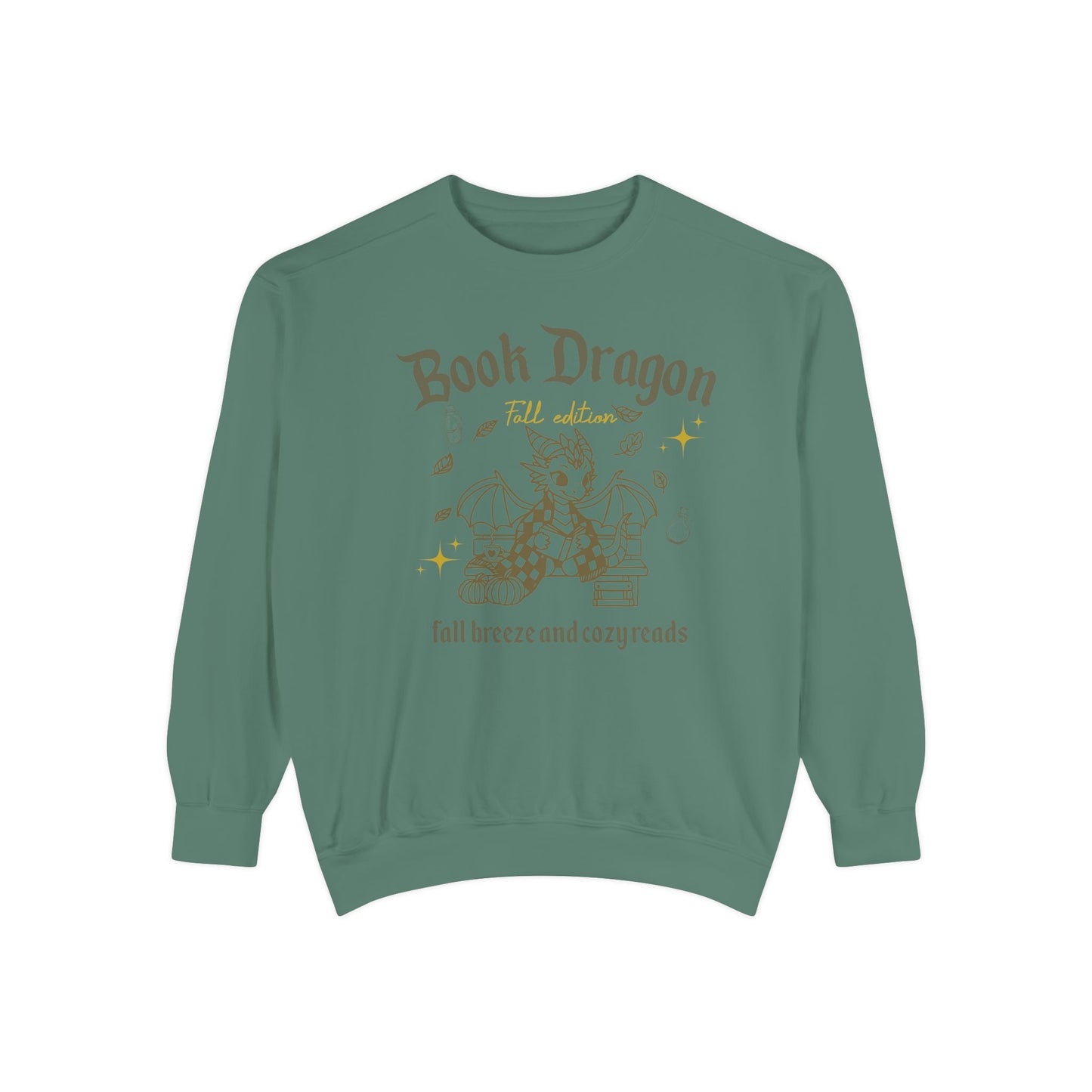Book Dragon Sweatshirt, Book Lover Fall Bookish Apparel, Literary Gift, Cozy Reading Jumper, Librarian Present
