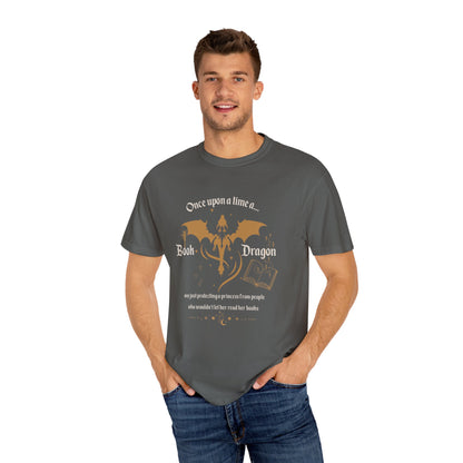 Book Dragon Comfort colors tee, Dragon lover, Gift for Book Lovers, Cozy Reading Shirt, Ideal for Birthdays, book club shirt